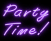 Purple Party Time Neon
