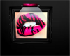 Pink Zebra Lips Frame