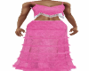 Pink Boho Skirt FlarePan