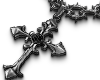 goth cross necklace