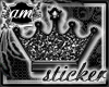 [AM] Crown Black Sticker