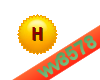 The letter H (Gold)