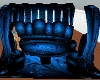 blue butterfly couch
