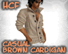 HCF Brown Cardigan M
