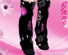 [JA]emo black pink boots