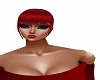 Bright Red Bangs
