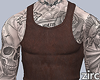 muscle brown tank top