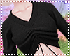 w. Black Crop Sweater