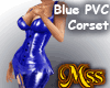 (MSS) Blue PVC Corset