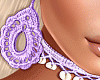 🅟 lilac crochet earr