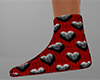 Heart Socks 8 flat (F)