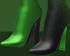 Green   Leather  Boots