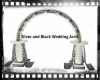Silver & blk Wedding Arc