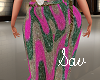 Slouch Pants-Gr/Pink