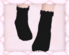 Blk ruffle sockies