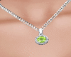Green Silver Necklace