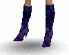 darkblue black knee boot