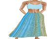 Blue Tan Beach Dress