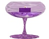 Purple Candle Wine glass