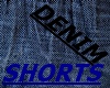 BLUE DENIM SHORTS/BOXERS