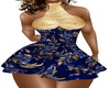 Cobalt Blue Gold Halter