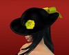 Gold and black hat