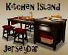 Kitchen Island - Red