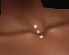 Gold Chest Peircing