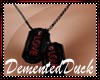 Pvc Love Dogtag Red