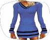deep blue sweater dress