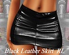 Black Leather Skirt  RL