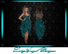 Flamenco Dress - Teal Sw