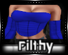 |XO| Blue Corset
