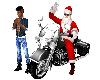 BT Santa Blk Harley Ride