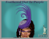 Feathered Hat In Purple
