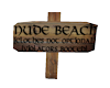 {MM}Nude Beach Sign