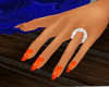 small hands+Orange nails