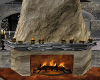 Stone Fireplace