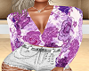 blouse floral violet