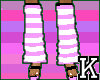 *K* Pink Striped Sock