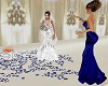 Wedding: throwing petals