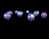 spheres blue pink
