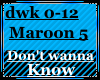 Don't Wanna Know (Maroon