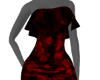 Red Floral Long Dress