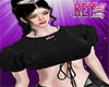 K* Sleeve Crop Tee Bl