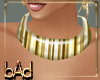 Tri Gold Collar Necklace