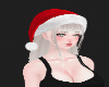 !X-Mas Hat Bld/Wh Hair