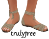 TF* Flat Tan Sandals