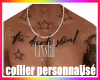 collier personnalisé