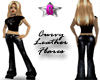 *G* Curvy Leather Flares